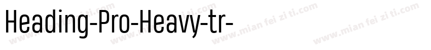 Heading-Pro-Heavy-tr字体转换