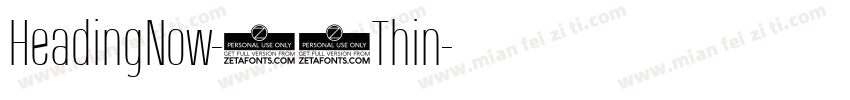 HeadingNow-01Thin字体转换