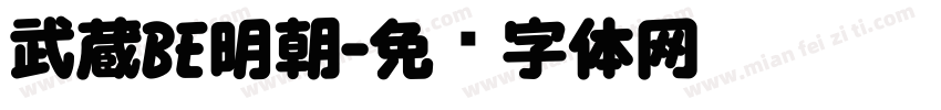 武蔵BE明朝字体转换