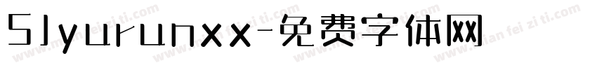 SJyurunxx字体转换