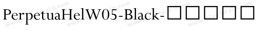 PerpetuaHelW05-Black字体转换