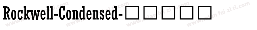 Rockwell-Condensed字体转换