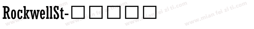 RockwellSt字体转换