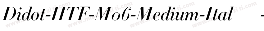 Didot-HTF-M06-Medium-Ital生成器字体转换