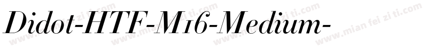 Didot-HTF-M16-Medium字体转换