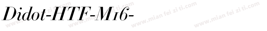 Didot-HTF-M16字体转换