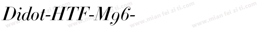 Didot-HTF-M96字体转换
