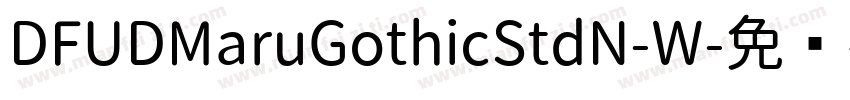 DFUDMaruGothicStdN-W字体转换