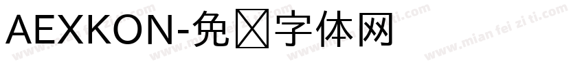 AEXKON字体转换