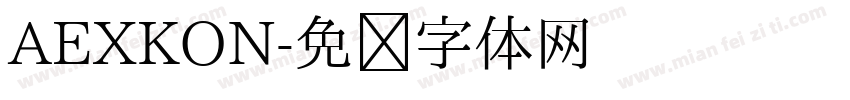 AEXKON字体转换