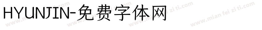 HYUNJIN字体转换