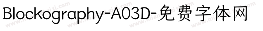 Blockography-A03D字体转换