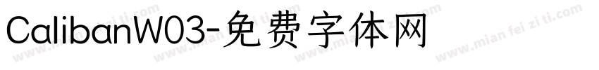 CalibanW03字体转换