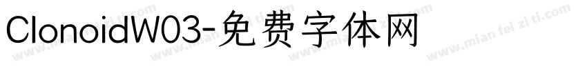 ClonoidW03字体转换