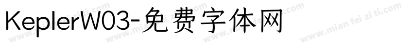 KeplerW03字体转换