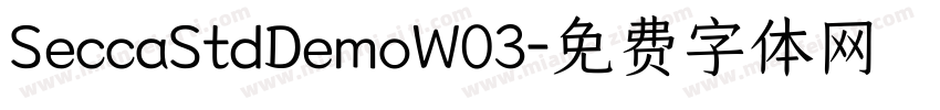 SeccaStdDemoW03字体转换