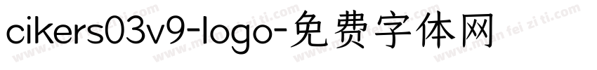 cikers03v9-logo字体转换