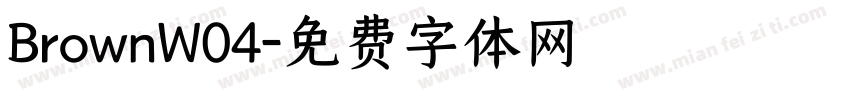 BrownW04字体转换