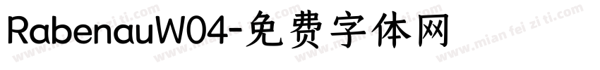 RabenauW04字体转换