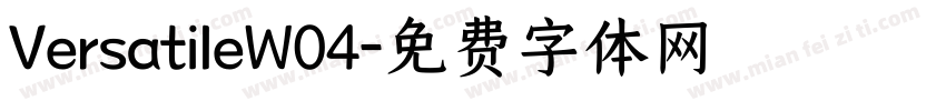 VersatileW04字体转换
