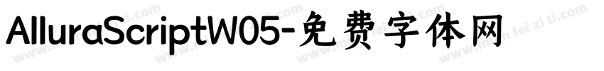 AlluraScriptW05字体转换