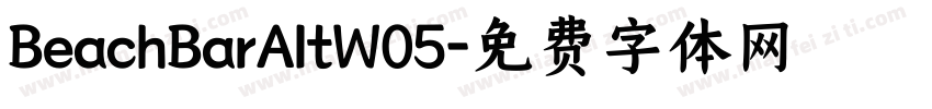 BeachBarAltW05字体转换