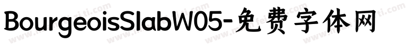 BourgeoisSlabW05字体转换