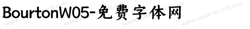BourtonW05字体转换
