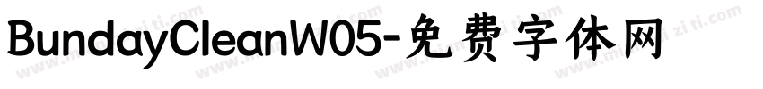 BundayCleanW05字体转换