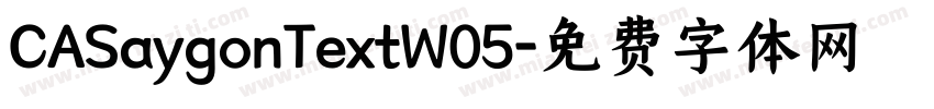 CASaygonTextW05字体转换
