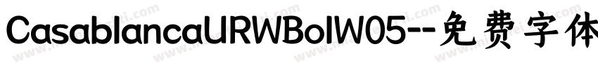 CasablancaURWBolW05-字体转换