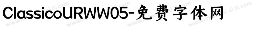 ClassicoURWW05字体转换