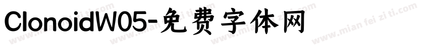ClonoidW05字体转换