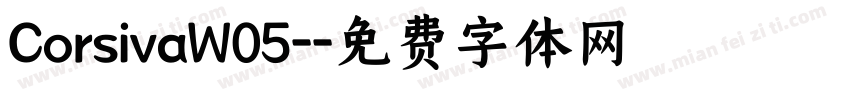 CorsivaW05-字体转换