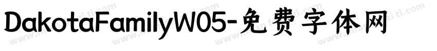 DakotaFamilyW05字体转换