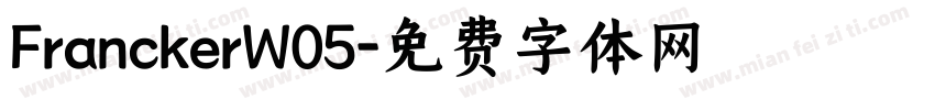 FranckerW05字体转换