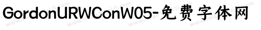 GordonURWConW05字体转换