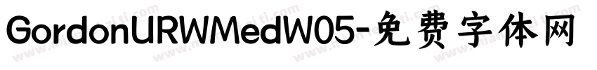 GordonURWMedW05字体转换