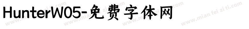HunterW05字体转换