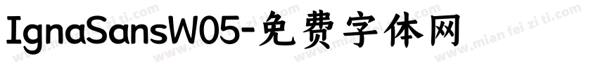 IgnaSansW05字体转换