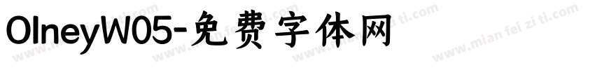 OlneyW05字体转换