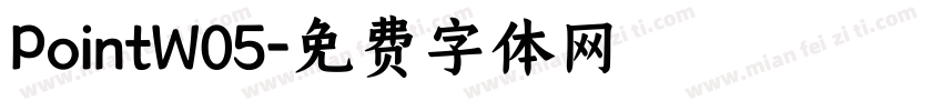 PointW05字体转换