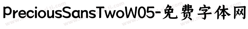 PreciousSansTwoW05字体转换