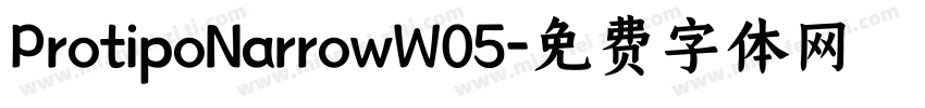 ProtipoNarrowW05字体转换