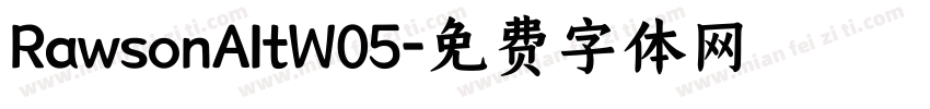 RawsonAltW05字体转换