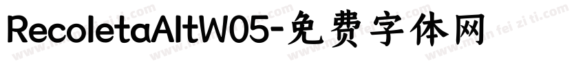 RecoletaAltW05字体转换