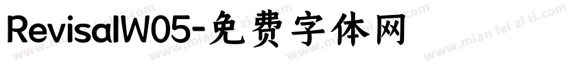 RevisalW05字体转换
