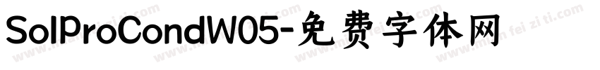 SolProCondW05字体转换