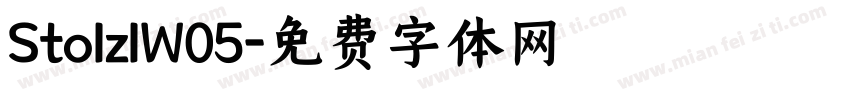 StolzlW05字体转换