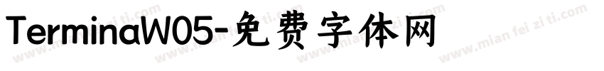 TerminaW05字体转换
